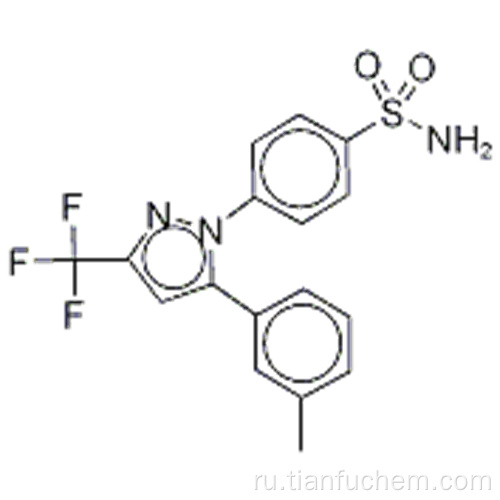 Бензолсульфонамид, 4- [5- (3-метилфенил) -3- (трифторметил) -1H-пиразол-1-ил] - CAS 170570-01-1